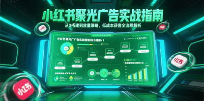 [支持免费下载]《小红书聚光广告实战：从零搭建到低成本获客的完整策略》