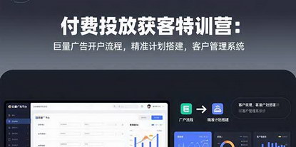 [支持免费下载]付费投放获客特训营：巨量广告全流程，当天投放当天获客