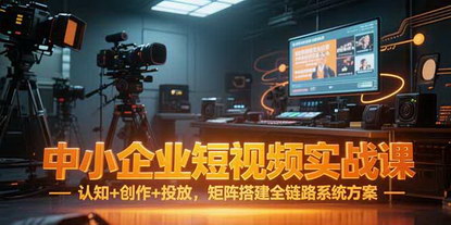 [支持免费下载]《中小企业短视频实战：从认知到矩阵，打造全链路获客体系》