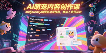 [支持免费下载]解锁AI萌宠创作新玩法：从Midjourney制图到数字人带货全攻略