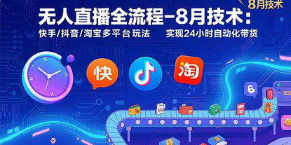 [支持免费下载]无人直播技术全攻略：快手/抖音/淘宝多平台自动化带货