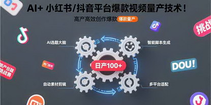 [支持免费下载]AI驱动内容爆发：揭秘小红书/抖音爆款视频量产秘籍