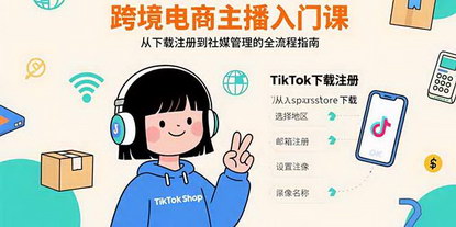 [支持免费下载]跨境电商主播入门指南：从TikTok注册到个人IP打造的完整培训