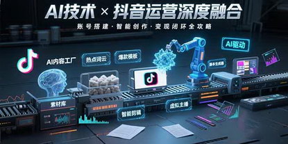 [支持免费下载]AI技术助力抖音运营：从账号搭建到爆款视频制作的全面指南