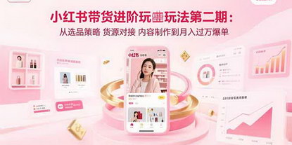[支持免费下载]小红书带货进阶攻略：从选品到爆单，实现月入过万的实战指南