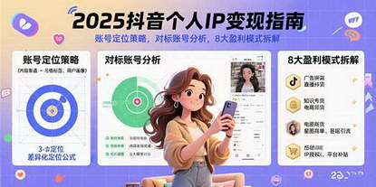 [支持免费下载]2025年抖音个人IP变现指南：从账号定位到盈利的完整攻略