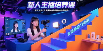 [支持免费下载]新人主播全链路培养课：从平台适应到收益提升的全面指南