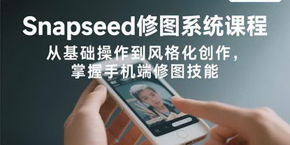 [支持免费下载]Snapseed手机修图高手之路：从入门到精通，掌握风格化创作技巧