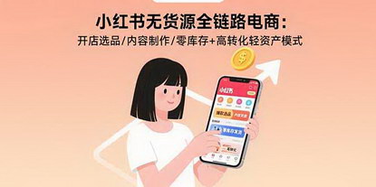 [支持免费下载]小红书无货源电商全链路攻略：从开店到高转化轻资产模式
