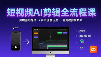 [支持免费下载]短视频AI剪辑全攻略：从剪映基础到高阶创意玩法的全流程技术
