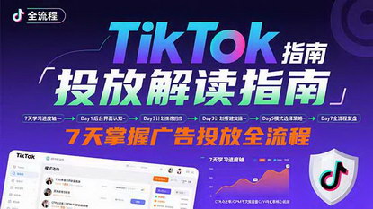 [支持免费下载]TikTok广告投放全流程指南：7天精通后台操作与数据优化