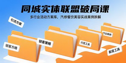 [支持免费下载]同城实体联盟实战课：多行业活动方案与资源整合策略