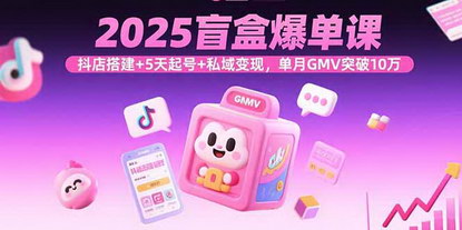 [支持免费下载]2025盲盒爆单课：抖店搭建+5天起号+私域变现，单月GMV突破10万