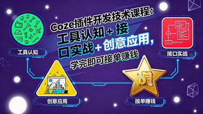 [支持免费下载]Coze插件开发技术课程：从0到1掌握热门插件开发，7天实现收入翻倍