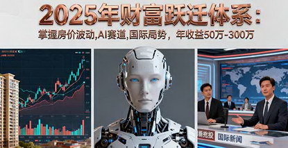 [支持免费下载]2025年财富跃迁体系：掌握房价波动、AI赛道、国际局势，实现年收益50万-300万