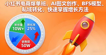 [支持免费下载]2025年小红书电商爆单班：AI图文创作、BFS模型、私域转化，快速掌握增长方法