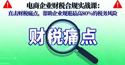 [支持免费下载]电商企业财税合规实战课：规避税务风险，实现安全合规运营