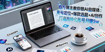 [支持免费下载]2025年AI自媒体实战课：账号定位+爆款选题+AI创作，打造高转化账号月赚5w