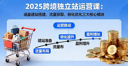 [支持免费下载]2025跨境独立站运营课：建站搭建、流量获取、转化优化全攻略