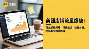 [支持免费下载]美团店铺流量爆破实战指南：从权重提升到付费投流的系统运营策略