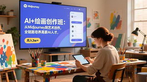 [支持免费下载]AI绘画创作全链路培养计划：从Midjourney到商业变现，解锁高薪艺术人才成长路径
