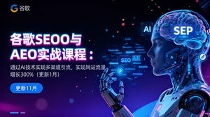 [支持免费下载]谷歌SEO与AEO实战课程：AI技术驱动，多渠道引流实现网站流量飙升300%