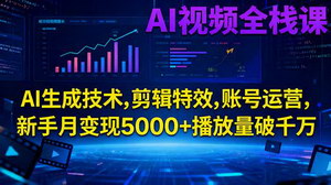 [支持免费下载]AI视频全栈实战课程：从创作到变现，助你轻松突破千万流量