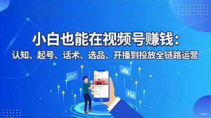 [支持免费下载]零基础玩转视频号变现：从认知到投放的全链路运营指南
