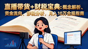 [支持免费下载]直播带货+财税宝典：全流程解析与合规指南，月入10万不是梦
