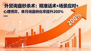 [支持免费下载]外贸询盘秒杀术，单月询盘转化率飙升200%