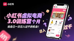 [支持免费下载]小红书虚拟电商3.0训练营：2025年末冲刺，解锁日入千元副业新机遇！