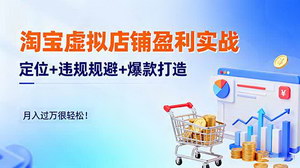 [支持免费下载]淘宝虚拟店铺盈利实战：掌握技巧，月入过万不是梦