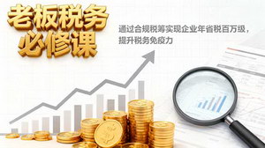 [支持免费下载]《老板税务必修课：合规税筹助力企业年省百万，提升税务免疫力》