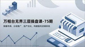 [支持免费下载]万相台无界75期操盘课｜分层推广+投产优化，打造盈利店铺系统