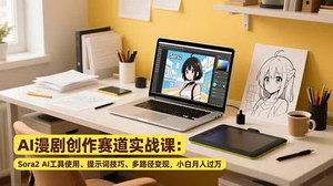 [支持免费下载]AI漫剧创作实战课+小红书变现：小白也能月入过万的轻资产赛道