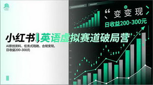 [支持免费下载]掘金小红书英语虚拟赛道：AI赋能下的合规变现与日入300+全攻略