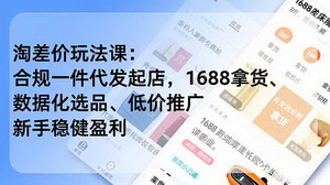 [支持免费下载]2025年淘差价稳健盈利实战指南：合规1688一件代发、数据化选品与低价推广全解析