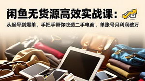 [支持免费下载]《从零到爆单：闲鱼无货源实战课，手把手教你实现月入过万》[^1^]