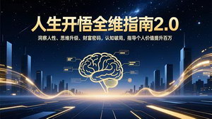 [支持免费下载]人生开悟全维指南 2.0：认知破局 + 副业变现，实现价值百万跃迁