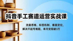 [支持免费下载]抖音手工赛道运营全攻略：破解流量密码，单月变现破3万实战指南