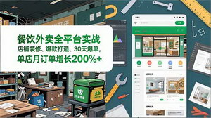 [支持免费下载]餐饮外卖全平台实战课：从装修到爆单，30天实现单店订单200%增长