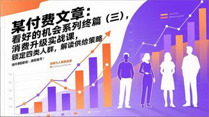 [支持免费下载]消费升级实战指南终篇：锁定四类核心人群，拆解精准供给策略