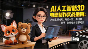 [支持免费下载]AI 3D电影制作实战指南：零基础解锁全流程，创作出首部短片