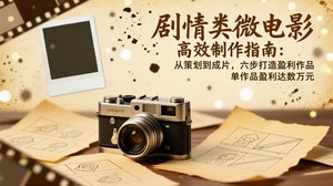 [支持免费下载]《剧情类微电影高效制作指南：六步打造盈利佳作，单部作品盈利数万》