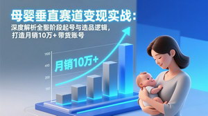 [支持免费下载]母婴垂直赛道变现实战：分阶段起号+精准选品，打造月销10万+带货账号