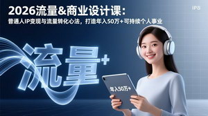 [支持免费下载]2026流量&商业设计课：姜胡说年会精华，普通人IP变现心法，打造年入50万+个人事业