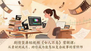 [支持免费下载]《女人不易》剧情竖屏短视频剪辑课：从素材到成片，解锁专业剧情剪辑能力