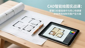 [支持免费下载]CAD智能绘图实战课：基础操作+快捷键+户型绘制，轻松掌握全套室内绘图技能