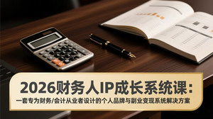 [支持免费下载]2026财务人IP成长系统课：财务从业者专属，打造个人品牌+副业变现全方案
