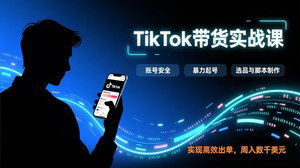 [支持免费下载]TikTok带货实战课：账号安全+暴力起号+选品脚本，高效出单，周入数千美元